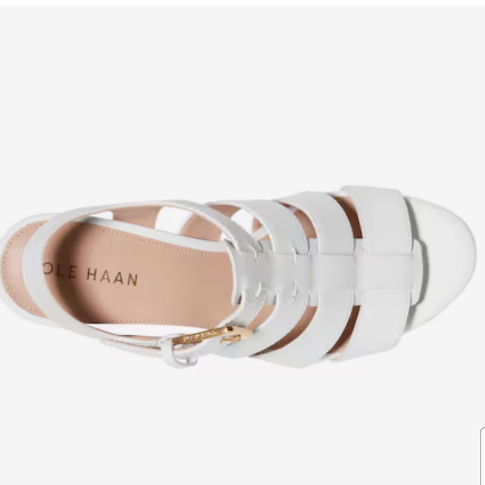 Cole Haan White Minimalist Sandals